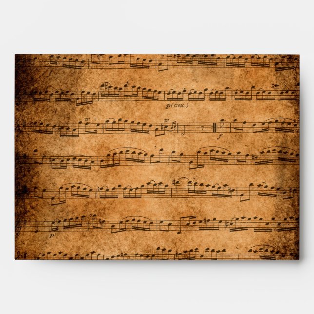 Music score envelope (Front)