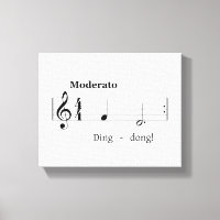Music Score for Doorbell Sound Humourous Welcome