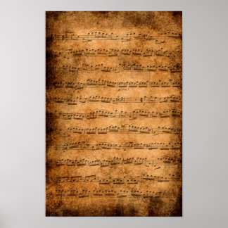 Music score - poster