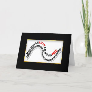 MUSIC SETS ONE FREE BLANK GREETING CARD