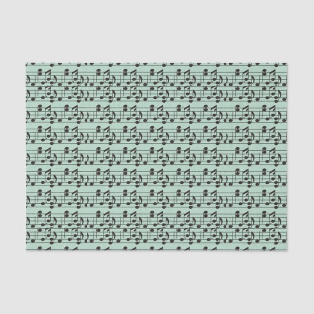 Music sheet green and black (Front)