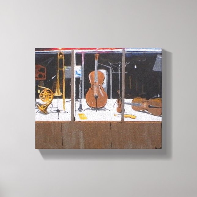 Music Shop Canvas Print (Front)