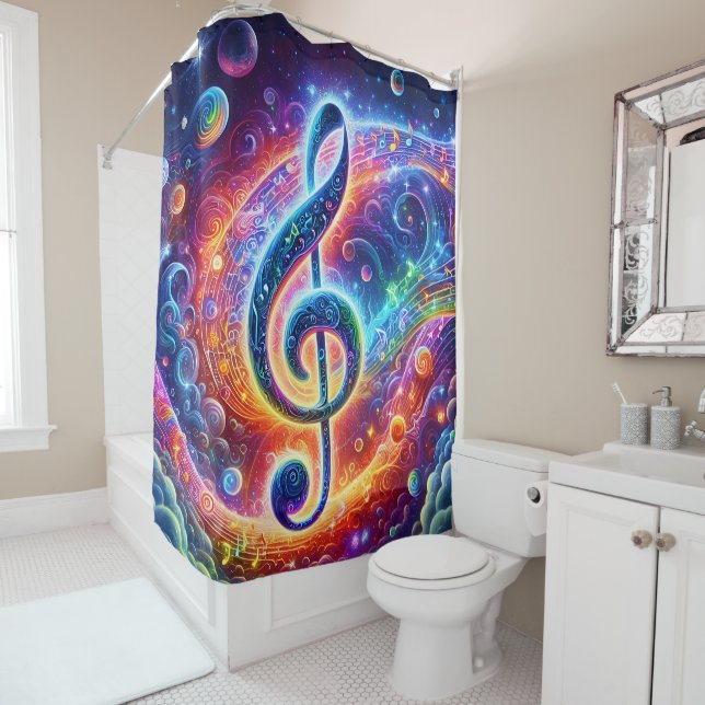 Music Shower Curtain (In Situ)