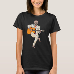 Music Skeleton Playing Guitar Player Guitarist T-Shirt