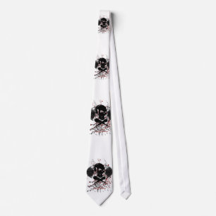 Music Skull Dragon Lantern Productions Tie