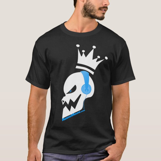 music skull headphones T-Shirt (Front)