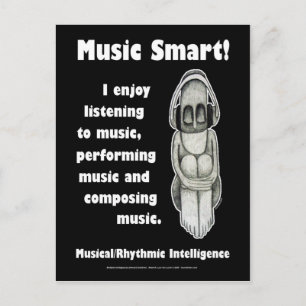 Music Smart - Blank Postcard