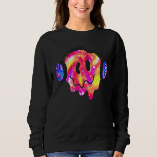 Music Smiling Face Costume Happy Cute Headphone S Sweatshirt