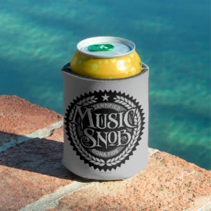 Music Snob - funny music lover Can Cooler