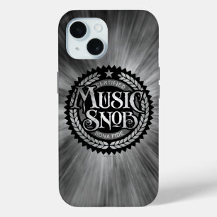 Music Snob - funny music lover iPhone 15 Case
