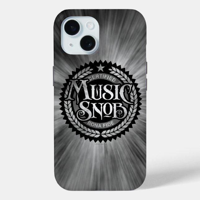 Music Snob - funny music lover Case-Mate iPhone Case (Back)