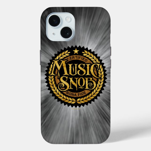 Music Snob - funny music lover Case-Mate iPhone Case (Back)