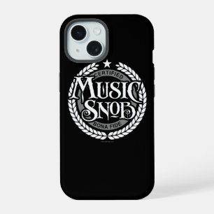 Music Snob - funny music lover iPhone 15 Case