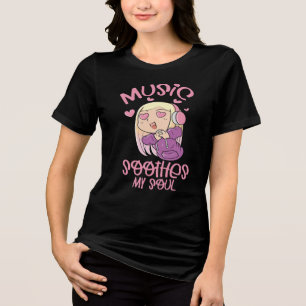 Music Soothes My Soul, Music Lover Tri-Blend Shirt