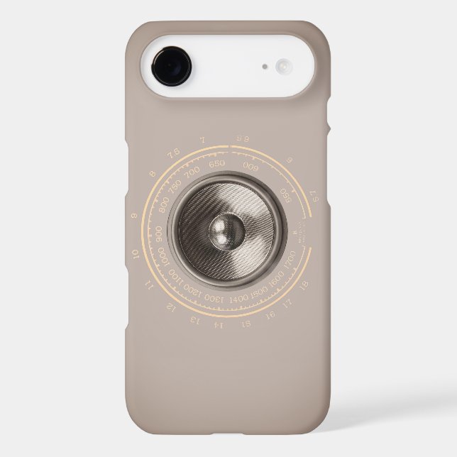 Music speaker and retro radio dial Case-Mate iPhone case (Back)