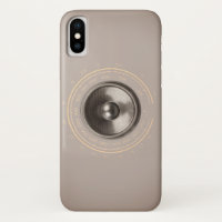 Music speaker and retro radio dial