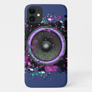 Music speaker and splattered paint Case-Mate iPhone case