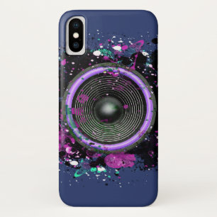 Music speaker and splattered paint Case-Mate iPhone case