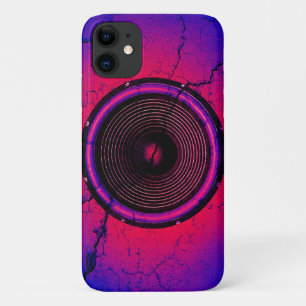 Music speaker on a cracked wall Case-Mate iPhone case