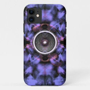 Music speaker on a purple background Case-Mate iPhone case