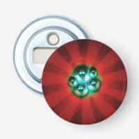 Music speakers and red sunburst