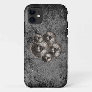 Music speakers on a concrete wall Case-Mate iPhone case