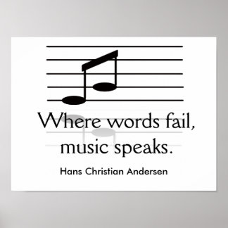 Music speaks - art print