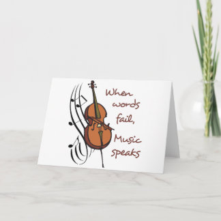 Music Speaks Card