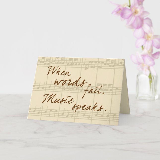 Music Speaks Card (Orchid)