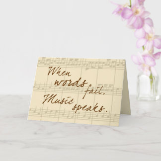 Music Speaks Card