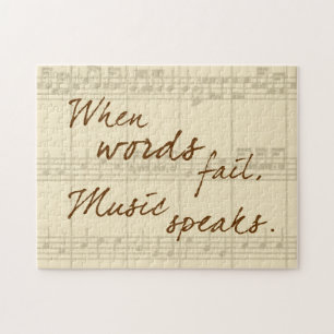 Music Speaks Jigsaw Puzzle