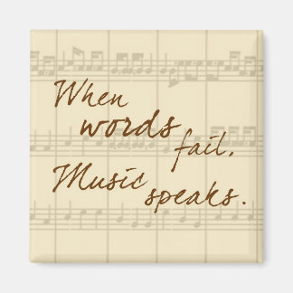 Music Speaks Magnet