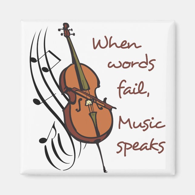 Music Speaks Magnet (Front)