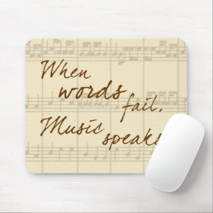 Music Speaks Mouse Pad