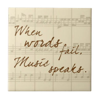 Music Speaks Tile