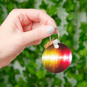 Music Spectrum Soundwave Vibrant Audio Visualiser  Key Ring