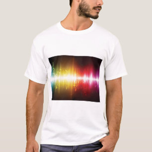 Music Spectrum Soundwave Vibrant Audio Visualiser T-Shirt