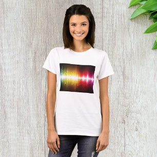 Music Spectrum Soundwave Vibrant Audio Visualiser T-Shirt