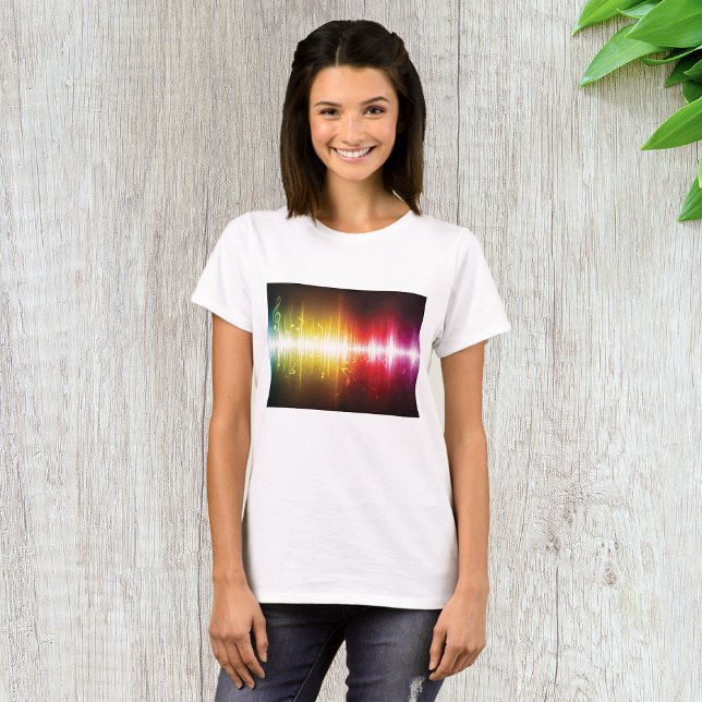 Music Spectrum Soundwave Vibrant Audio Visualiser  T-Shirt (Creator Uploaded)