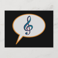 music speech balloon