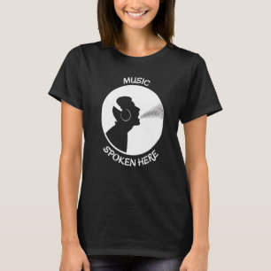 Music Spoken Here Vinyl Record Singer White T-Shirt