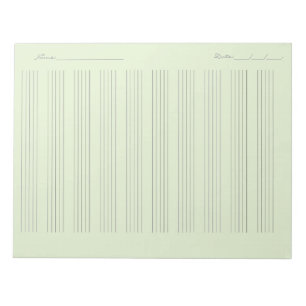 Music Staff Paper – Printable Sheet Music Notepad