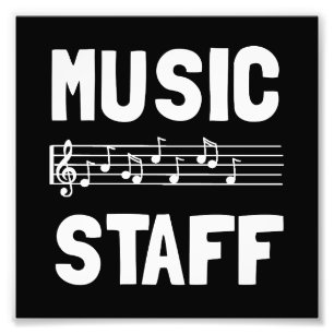 Music Staff Photo Print