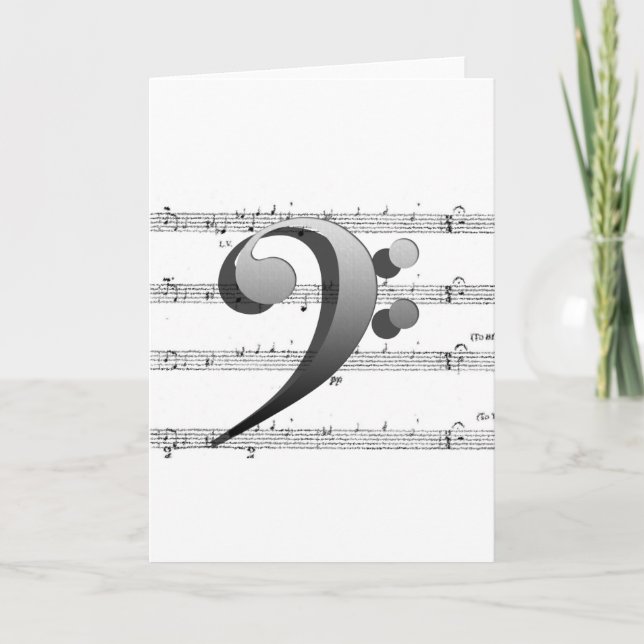 Music Stationary and Stickers! Note Card (Front)