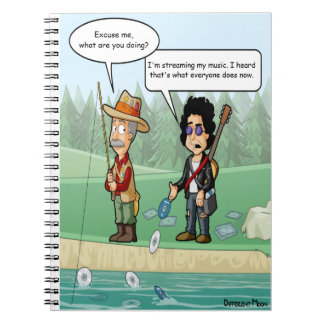 Music Streaming Funny Pun Notebook
