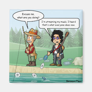 Music Streaming Funny Pun Refrigerator Magnet