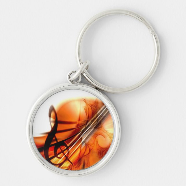 Music  Stringed Instruments Violin Destiny Dance Key Ring (Front)