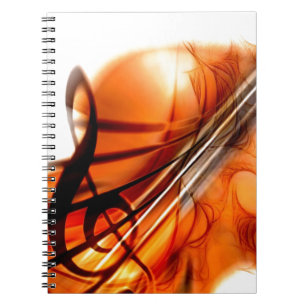Music Stringed Instruments Violin Destiny Dance Spiral Notebook