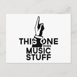Music Stuff - Funny Music Music Postcard