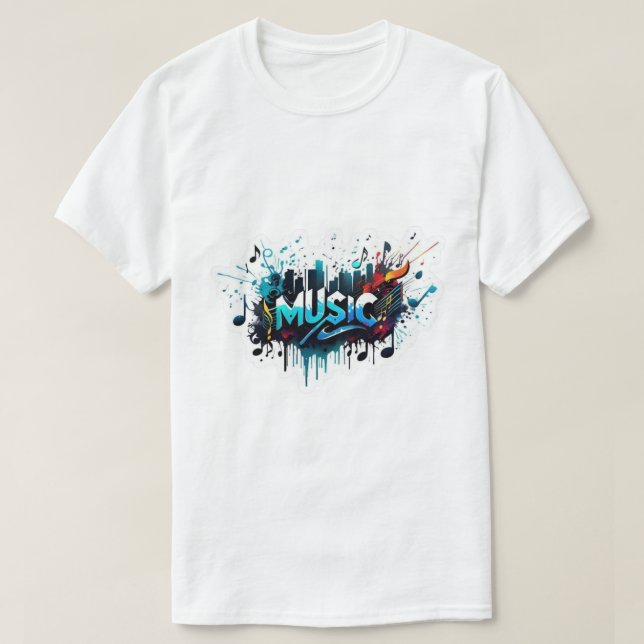 Music style Cool. T-Shirt (Design Front)